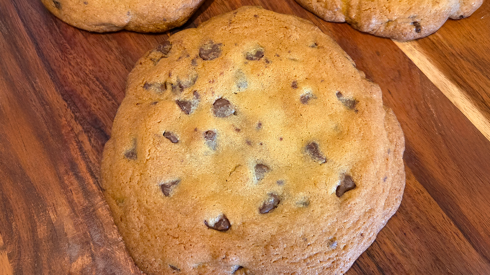 Warm Hug oatmeal cookie with cinnamon chips